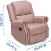 image:imageDelta Home Denham Recliner Glider Swivel Chair Adult Wood BlushBlush