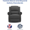 image:imageDelta Home Denham Recliner Glider Swivel Chair Adult Wood BlushCharcoal