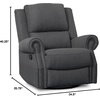 image:imageDelta Home Denham Recliner Glider Swivel Chair Adult Wood BlushCharcoal