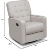 image:imageDelta Home Grant Glider Swivel Chair Featuring LiveSmart CulpStainResistant Repels Moisture Kid amp PetFriendly Fabric Adult Linen