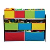 image:imageDelta MultiColor Deluxe Toy Organizer with Storage BinsDark ChocolatePrimary Colored Bins