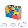 image:imageDelta MultiColor Deluxe Toy Organizer with Storage BinsNaturalPrimary Colored Bins