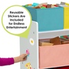 image:imageDelta MultiColor Deluxe Toy Organizer with Storage BinsWhite with BlueOrangePastel Bins
