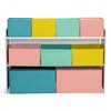image:imageDelta MultiColor Deluxe Toy Organizer with Storage BinsWhite with BlueOrangePastel Bins