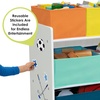 image:imageDelta MultiColor Deluxe Toy Organizer with Storage BinsWhite with NavyGreenPastel Bins