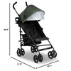 image:imageJeep AdventureGlyde Stroller by Delta Children  Lightweight Travel Stroller with Smoothest Ride amp Compact Fold 3Position Recline Extra Large Storage Basket BlackGreyOlive Green