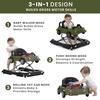 image:imageJeep Classic Wrangler 3in1 Grow With Me Activity Walker  Features Music Lights Removable Play Tray Push Walker Mode Converts into Rolling Car Toy Anniversary GreenAnniversary Green