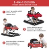 image:imageJeep Classic Wrangler 3in1 Grow With Me Activity Walker  Features Music Lights Removable Play Tray Push Walker Mode Converts into Rolling Car Toy Anniversary GreenRed