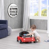 image:imageJeep Classic Wrangler 3in1 Grow With Me Activity Walker  Features Music Lights Removable Play Tray Push Walker Mode Converts into Rolling Car Toy Anniversary GreenRed