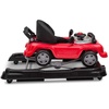 image:imageJeep Classic Wrangler 3in1 Grow With Me Activity Walker  Features Music Lights Removable Play Tray Push Walker Mode Converts into Rolling Car Toy Anniversary GreenRed