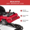 image:imageJeep Classic Wrangler 3in1 Grow With Me Activity Walker  Features Music Lights Removable Play Tray Push Walker Mode Converts into Rolling Car Toy Anniversary GreenRed