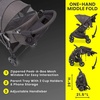 image:imageJeep Gemini Stroller by Delta Children  Full of Features Easy OneHand Fold Recline Lightweight Oversized Canopy 2 Cup Holders Shock Absorbing Frame Grey Tweed