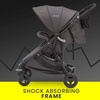 image:imageJeep Gemini Stroller by Delta Children  Full of Features Easy OneHand Fold Recline Lightweight Oversized Canopy 2 Cup Holders Shock Absorbing Frame Grey Tweed