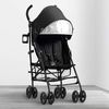 image:imageJeep PowerGlyde Plus Stroller by Delta Children Lightweight Travel Stroller with Smoothest Ride Aluminum Frame 4Position Recline Extra Large Storage Basket GreyBlack