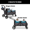 image:imageJeep Sport AllTerrain Stroller Wagon by Delta Children  Includes Canopy Parent Organizer Adjustable Handlebar Snack Tray amp Cup Holders GreyBlue Moon