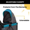 image:imageJeep Sport AllTerrain Stroller Wagon by Delta Children  Includes Canopy Parent Organizer Adjustable Handlebar Snack Tray amp Cup Holders GreyBlue Moon
