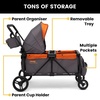 image:imageJeep Sport AllTerrain Stroller Wagon by Delta Children  Includes Canopy Parent Organizer Adjustable Handlebar Snack Tray amp Cup Holders GreyBonfire