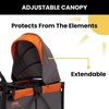 image:imageJeep Sport AllTerrain Stroller Wagon by Delta Children  Includes Canopy Parent Organizer Adjustable Handlebar Snack Tray amp Cup Holders GreyBonfire