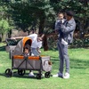 image:imageJeep Sport AllTerrain Stroller Wagon by Delta Children  Includes Canopy Parent Organizer Adjustable Handlebar Snack Tray amp Cup Holders GreyBonfire
