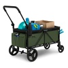 image:imageJeep Sport AllTerrain Stroller Wagon by Delta Children  Includes Canopy Parent Organizer Adjustable Handlebar Snack Tray amp Cup Holders GreyOlive GreenSport Green