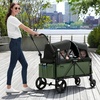 image:imageJeep Sport AllTerrain Stroller Wagon by Delta Children  Includes Canopy Parent Organizer Adjustable Handlebar Snack Tray amp Cup Holders GreyOlive GreenSport Green