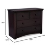 image:imageSerta 4 Drawer Dresser Dark Chocolate