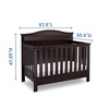 image:imageSerta Barrett 4in1 Convertible Baby Crib Dark Chocolate