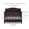 image:imageSerta Barrett 4in1 Convertible Baby Crib Dark Chocolate