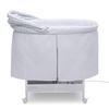 image:imageSimmons Kids Deluxe HandsFree AutoGlide Bedside Bassinet  Portable Crib Features Silent Smooth Gliding Motion that Soothes Baby Arcadia