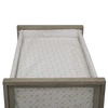 image:imageSimmons Kids Farmhouse 2in1 Wood Bedside Bassinet Sleeper and Changer  Portable Crib and Changing Table with HighEnd Wood Frame Royal Charms