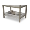 image:imageSimmons Kids Farmhouse 2in1 Wood Bedside Bassinet Sleeper and Changer  Portable Crib and Changing Table with HighEnd Wood Frame Royal Charms