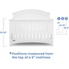 image:imageSimmons Kids SlumberTime Emma 4in1 Convertible Baby Crib N More  Greenguard Gold Certified Bianca WhiteBianca White