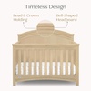 image:imageSimmons Kids SlumberTime Emma 4in1 Convertible Baby Crib N More  Greenguard Gold Certified Bianca WhiteNatural Sandstone