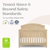 image:imageSimmons Kids SlumberTime Emma 4in1 Convertible Baby Crib N More  Greenguard Gold Certified Bianca WhiteNatural Sandstone