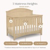 image:imageSimmons Kids SlumberTime Emma 4in1 Convertible Baby Crib N More  Greenguard Gold Certified Bianca WhiteNatural Sandstone