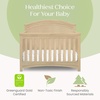 image:imageSimmons Kids SlumberTime Emma 4in1 Convertible Baby Crib N More  Greenguard Gold Certified Bianca WhiteNatural Sandstone