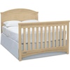 image:imageSimmons Kids SlumberTime Emma 4in1 Convertible Baby Crib N More  Greenguard Gold Certified Bianca WhiteNatural Sandstone