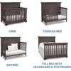 image:imageSimmons Kids SlumberTime Paloma 4in1 Convertible Crib Rustic Grey