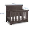 image:imageSimmons Kids SlumberTime Paloma 4in1 Convertible Crib Rustic Grey