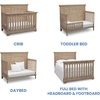 image:imageSimmons Kids SlumberTime Paloma 4in1 Convertible Crib Rustic Whitewash