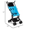 image:imageThe Clutch Stroller by Delta Children  Lightweight Compact Folding Stroller  Fits Airplane Overhead Storage  Aqua