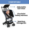 image:imageThe Clutch Stroller by Delta Children  Lightweight Compact Folding Stroller  Fits Airplane Overhead Storage  Black