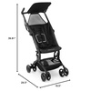 image:imageThe Clutch Stroller by Delta Children  Lightweight Compact Folding Stroller  Fits Airplane Overhead Storage  Black