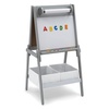 image:imageDelta Children Chelsea DoubleSided Storage Easel with Paper Roll and Magnets Ideal for Arts amp Crafts Drawing Homeschooling and More  Greenguard Gold Certified Light GreyWhite