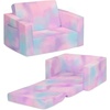 image:imageDelta Children Cozee Blue Camo Convertible Foam Chair to Lounger for KidsPink Tie Dye