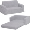 image:imageDelta Children Cozee FlipOut Sherpa 2in1 Convertible Sofa to Lounger for Kids GreyGrey