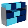 image:imageDelta Children Deluxe MultiBin Toy Organizer with Storage Bins GreyBlue BinsGreyBlue Bins