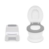 image:imageDelta Children Kid Size Potty and Step Stool 2Piece Set  Realistic Potty and Step Stool Ideal for Potty Training WhiteGrey