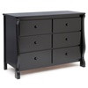 image:imageDelta Children Universal 6 Drawer Dresser Greenguard Gold Certified Black  Greenguard Gold Certified 6 Drawer Dresser for the Nursery amp Bedrooms Wood Kids amp Nursery StorageBlack