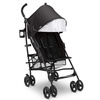 image:imageJeep PowerGlyde Plus Stroller by Delta Children Lightweight Travel Stroller with Smoothest Ride Aluminum Frame 4Position Recline Extra Large Storage Basket GreyBlack